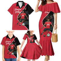 Custom Trinidad and Tobago Football Family Matching Mermaid Dress and Hawaiian Shirt 2025 Go Champions - Wonder Print Shop