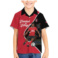 Custom Trinidad and Tobago Football Family Matching Mermaid Dress and Hawaiian Shirt 2025 Go Champions - Wonder Print Shop