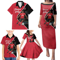 Custom Trinidad and Tobago Football Family Matching Puletasi and Hawaiian Shirt 2025 Go Champions - Wonder Print Shop
