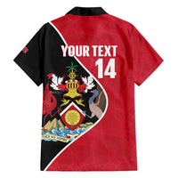 Custom Trinidad and Tobago Football Family Matching Short Sleeve Bodycon Dress and Hawaiian Shirt 2025 Go Champions - Wonder Print Shop