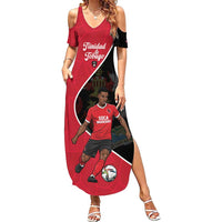 Custom Trinidad and Tobago Football Family Matching Summer Maxi Dress and Hawaiian Shirt 2025 Go Champions - Wonder Print Shop