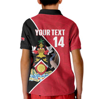 Custom Trinidad and Tobago Football Kid Polo Shirt 2025 Go Champions - Wonder Print Shop