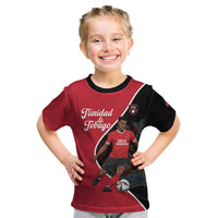 Custom Trinidad and Tobago Football Kid T Shirt 2025 Go Champions - Wonder Print Shop