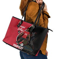 Custom Trinidad and Tobago Football Leather Tote Bag 2025 Go Champions - Wonder Print Shop