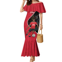 Custom Trinidad and Tobago Football Mermaid Dress 2025 Go Champions - Wonder Print Shop