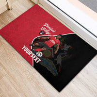 Custom Trinidad and Tobago Football Rubber Doormat 2025 Go Champions - Wonder Print Shop