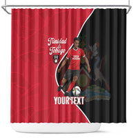 Custom Trinidad and Tobago Football Shower Curtain 2025 Go Champions - Wonder Print Shop