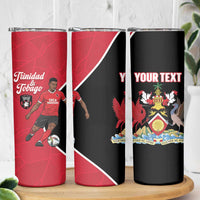 Custom Trinidad and Tobago Football Skinny Tumbler 2025 Go Champions - Wonder Print Shop