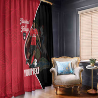 Custom Trinidad and Tobago Football Window Curtain 2025 Go Champions - Wonder Print Shop