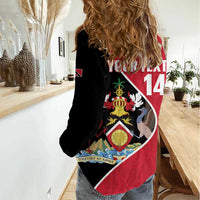 Custom Trinidad and Tobago Football Women Casual Shirt 2025 Go Champions - Wonder Print Shop