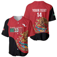 Custom Mexico Football Baseball Jersey Tu Puedes El Tricolor Red - Wonder Print Shop