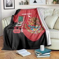 Custom Mexico Football Blanket Tu Puedes El Tricolor Red - Wonder Print Shop