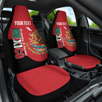 Custom Mexico Football Car Seat Cover Tu Puedes El Tricolor Red - Wonder Print Shop