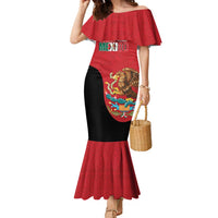 Custom Mexico Football Family Matching Mermaid Dress and Hawaiian Shirt Tu Puedes El Tricolor Red - Wonder Print Shop
