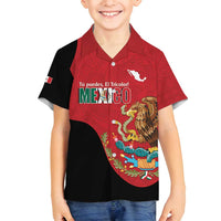 Custom Mexico Football Family Matching Tank Maxi Dress and Hawaiian Shirt Tu Puedes El Tricolor Red - Wonder Print Shop