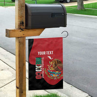 Custom Mexico Football Garden Flag Tu Puedes El Tricolor Red - Wonder Print Shop