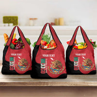 Custom Mexico Football Grocery Bag Tu Puedes El Tricolor Red - Wonder Print Shop