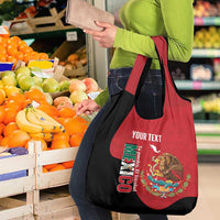Custom Mexico Football Grocery Bag Tu Puedes El Tricolor Red - Wonder Print Shop