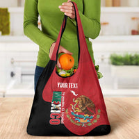 Custom Mexico Football Grocery Bag Tu Puedes El Tricolor Red - Wonder Print Shop