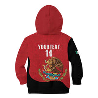 Custom Mexico Football Kid Hoodie Tu Puedes El Tricolor Red - Wonder Print Shop