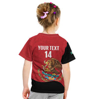 Custom Mexico Football Kid T Shirt Tu Puedes El Tricolor Red - Wonder Print Shop