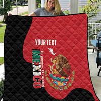 Custom Mexico Football Quilt Tu Puedes El Tricolor Red - Wonder Print Shop