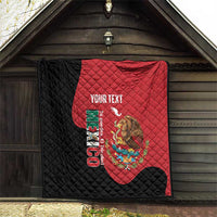 Custom Mexico Football Quilt Tu Puedes El Tricolor Red - Wonder Print Shop