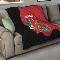 Custom Mexico Football Quilt Tu Puedes El Tricolor Red - Wonder Print Shop