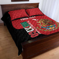 Custom Mexico Football Quilt Bed Set Tu Puedes El Tricolor Red - Wonder Print Shop