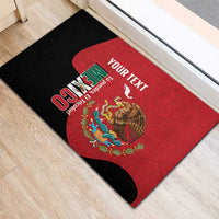Custom Mexico Football Rubber Doormat Tu Puedes El Tricolor Red - Wonder Print Shop
