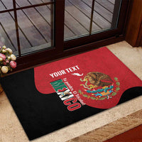Custom Mexico Football Rubber Doormat Tu Puedes El Tricolor Red - Wonder Print Shop
