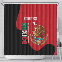 Custom Mexico Football Shower Curtain Tu Puedes El Tricolor Red - Wonder Print Shop