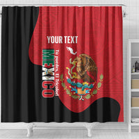 Custom Mexico Football Shower Curtain Tu Puedes El Tricolor Red - Wonder Print Shop