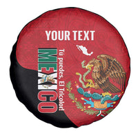 Custom Mexico Football Spare Tire Cover Tu Puedes El Tricolor Red - Wonder Print Shop