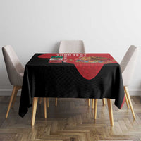 Custom Mexico Football Tablecloth Tu Puedes El Tricolor Red - Wonder Print Shop
