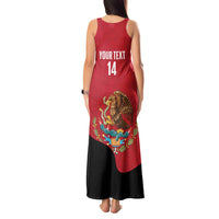 Custom Mexico Football Tank Maxi Dress Tu Puedes El Tricolor Red - Wonder Print Shop