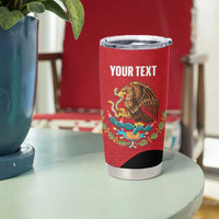 Custom Mexico Football Tumbler Cup Tu Puedes El Tricolor Red - Wonder Print Shop