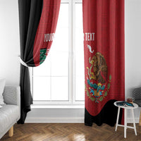Custom Mexico Football Window Curtain Tu Puedes El Tricolor Red - Wonder Print Shop
