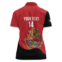 Custom Mexico Football Women Polo Shirt Tu Puedes El Tricolor Red - Wonder Print Shop