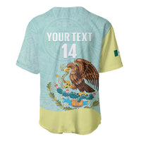 Custom Mexico Football Baseball Jersey Tu Puedes El Tricolor Cyan - Wonder Print Shop