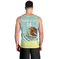 Custom Mexico Football Men Tank Top Tu Puedes El Tricolor Cyan - Wonder Print Shop