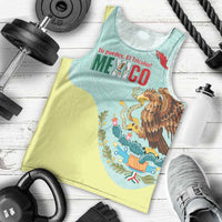 Custom Mexico Football Men Tank Top Tu Puedes El Tricolor Cyan - Wonder Print Shop