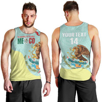 Custom Mexico Football Men Tank Top Tu Puedes El Tricolor Cyan - Wonder Print Shop