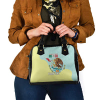 Custom Mexico Football Shoulder Handbag Tu Puedes El Tricolor Cyan - Wonder Print Shop