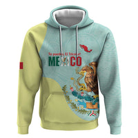 Custom Mexico Football Zip Hoodie Tu Puedes El Tricolor Cyan - Wonder Print Shop
