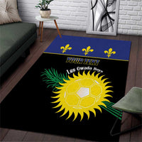 Custom Guadeloupe Football Area Rug Allez Gwada Boys - Wonder Print Shop