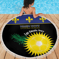 Custom Guadeloupe Football Beach Blanket Allez Gwada Boys - Wonder Print Shop