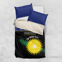 Custom Guadeloupe Football Bedding Set Allez Gwada Boys - Wonder Print Shop