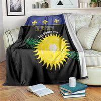 Custom Guadeloupe Football Blanket Allez Gwada Boys - Wonder Print Shop
