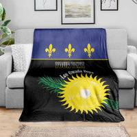 Custom Guadeloupe Football Blanket Allez Gwada Boys - Wonder Print Shop